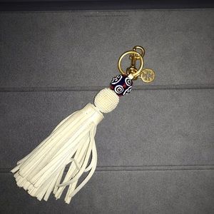 Tory Burch fringed key chain